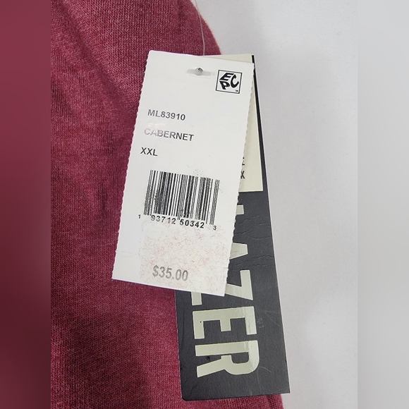 NWT Lazer Mens Burnout Fleece Sweatshirt and Drawstring Fleece Jogger Pants set - Picture 8 of 8